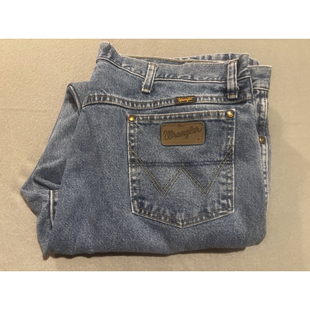 Wrangler Jeans George Strait Collection Mens 42x34 Blue Straight Leg Cowboy